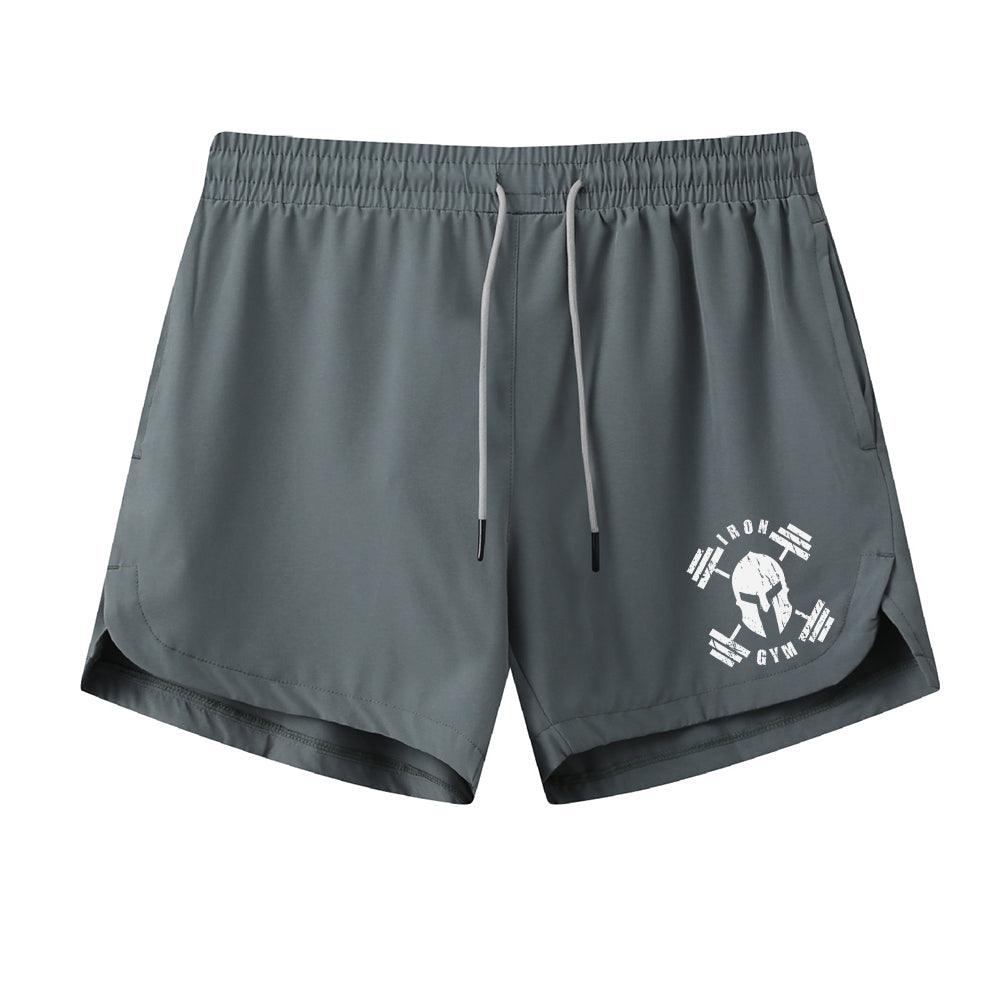 Gym Spartan Helmet Graphic Shorts