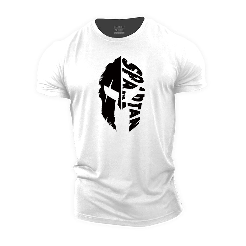 Cotton  Spartan Graphic Men's T-shirts