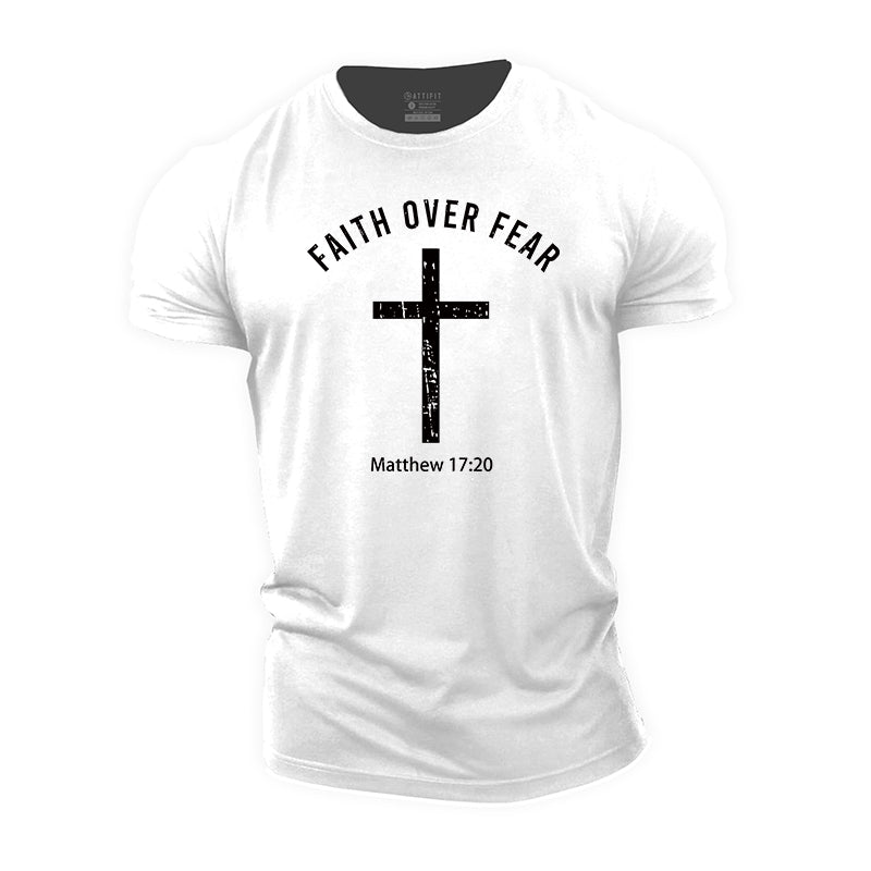 Faith Over Fear Cotton T-Shirts