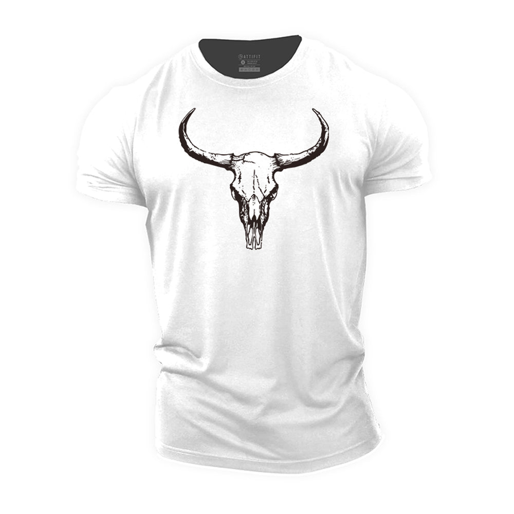 Bull Skull Cotton T-shirts