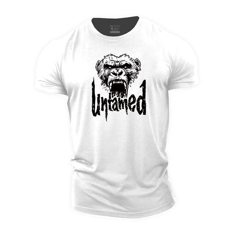 Untamed Print Men's Workout T-shirts