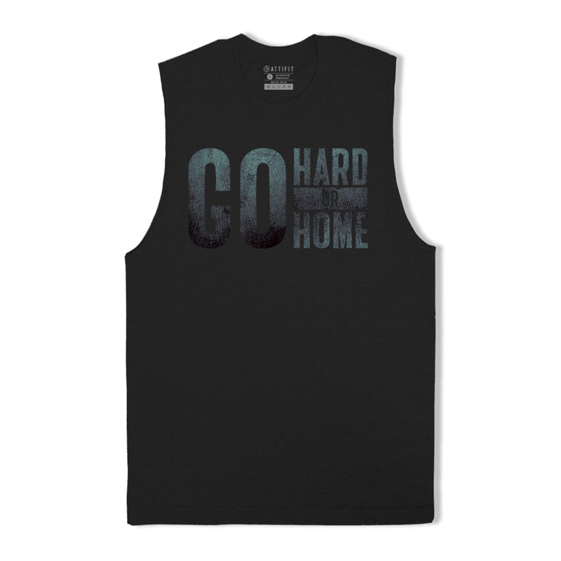 Go Hard Or Go Home Graphic Tank Top