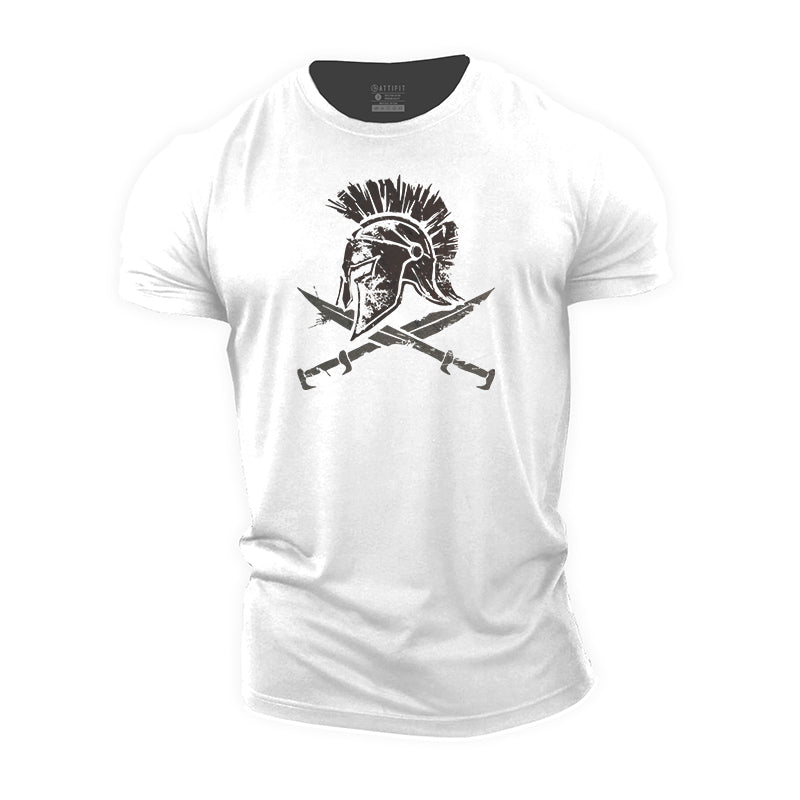 Spartan Helmet Cotton Men's T-Shirts