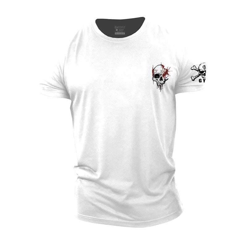 Cotton Clover Skull Men's T-Shirts