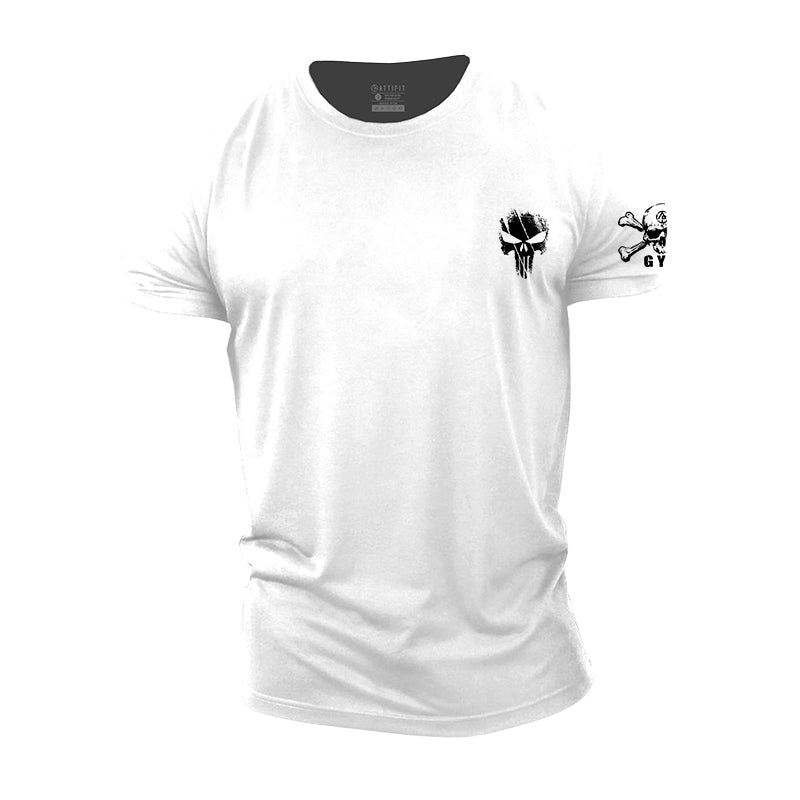 Skull Workout Cotton Men's T-Shirts