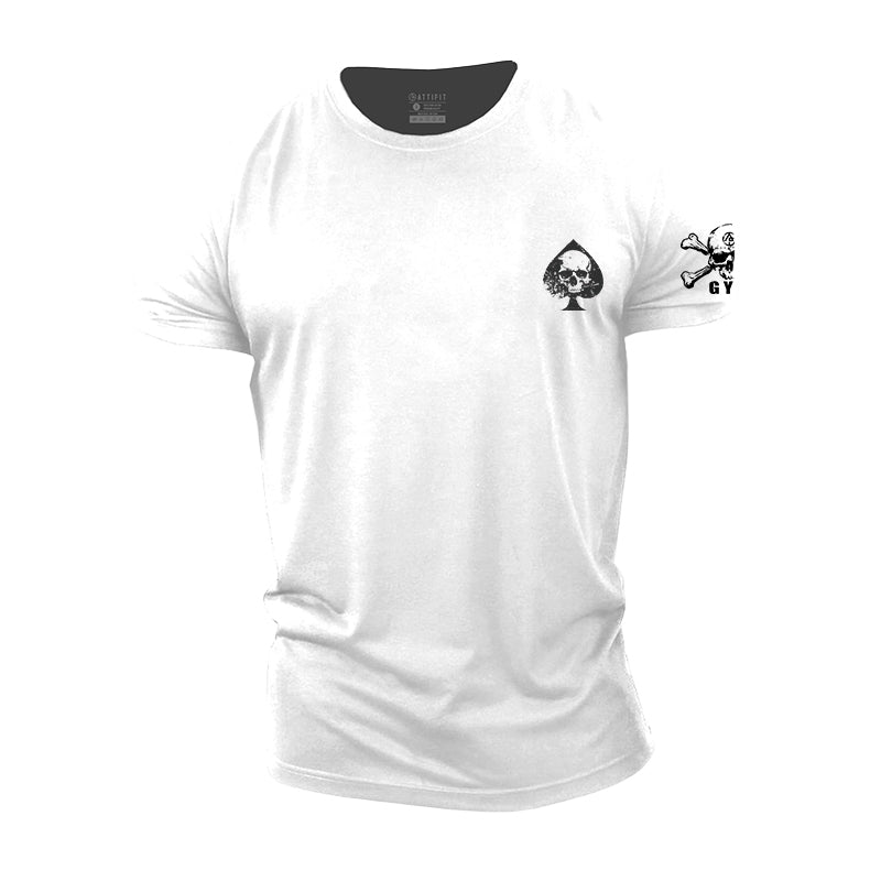 Mini Spades Skull Cotton T-Shirts