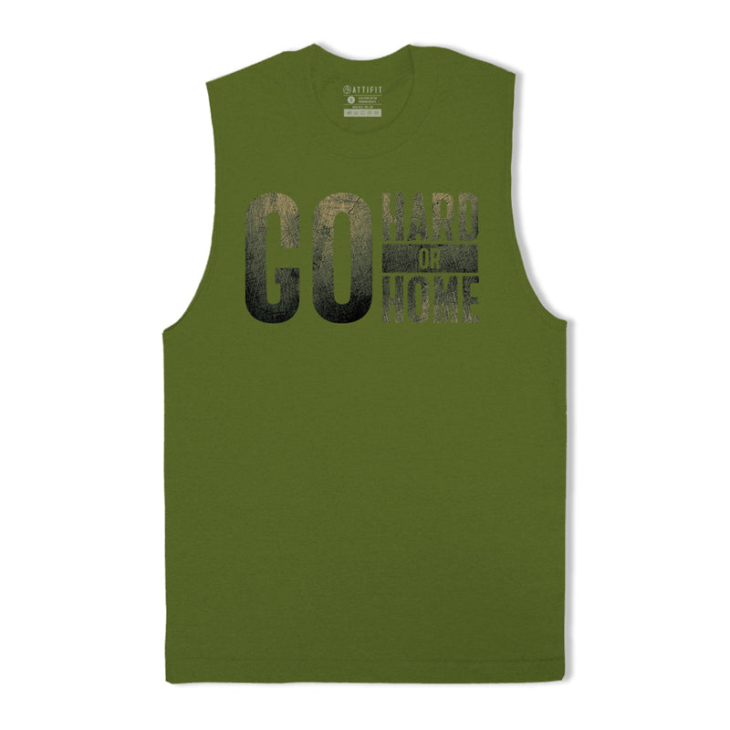 Go Hard Or Go Home Graphic Tank Top