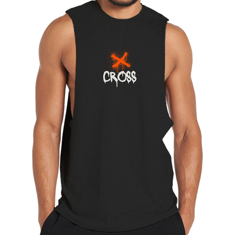 Cross Print Tank Top