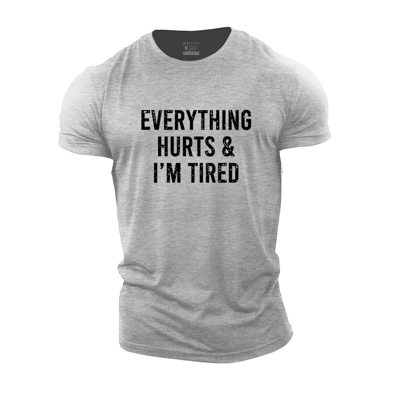 I'm Tired Graphic Cotton T-Shirts