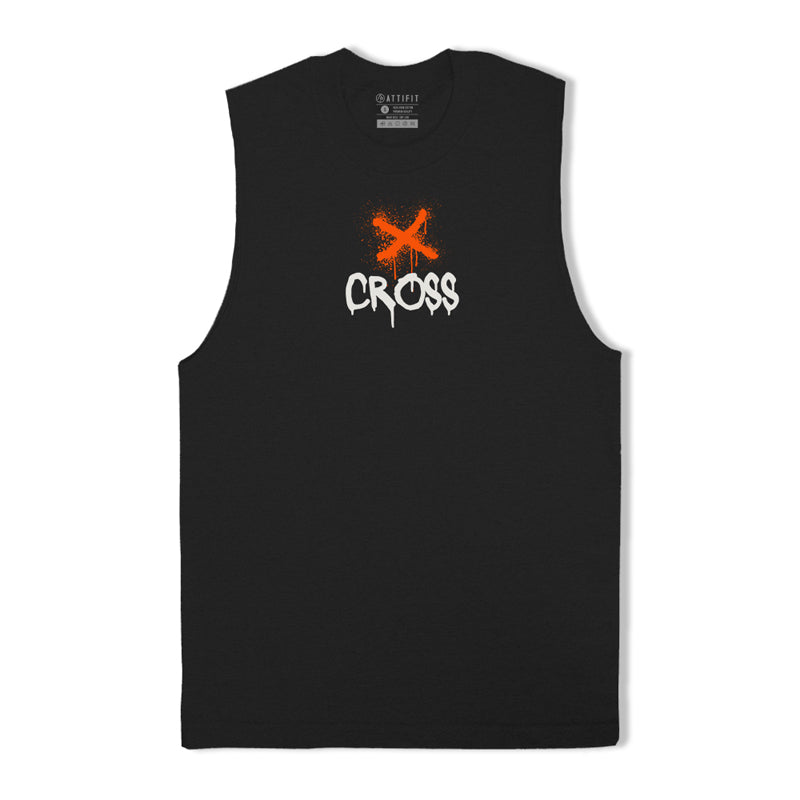 Cross Print Tank Top