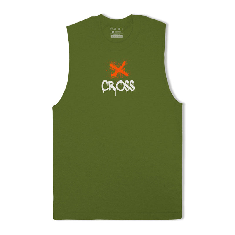 Cross Print Tank Top