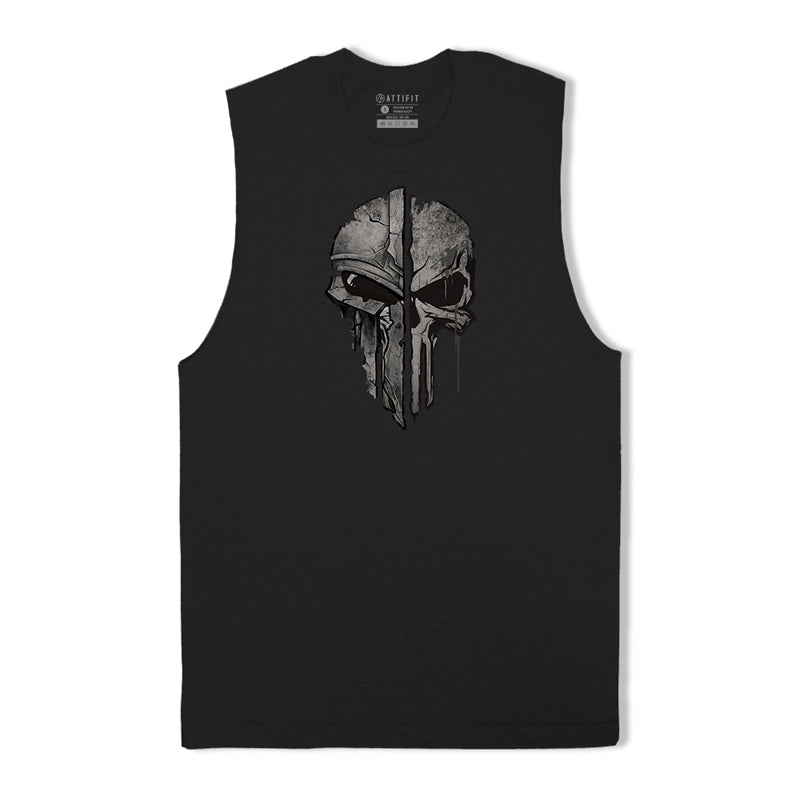 Monster Skull Graphic Tank Top