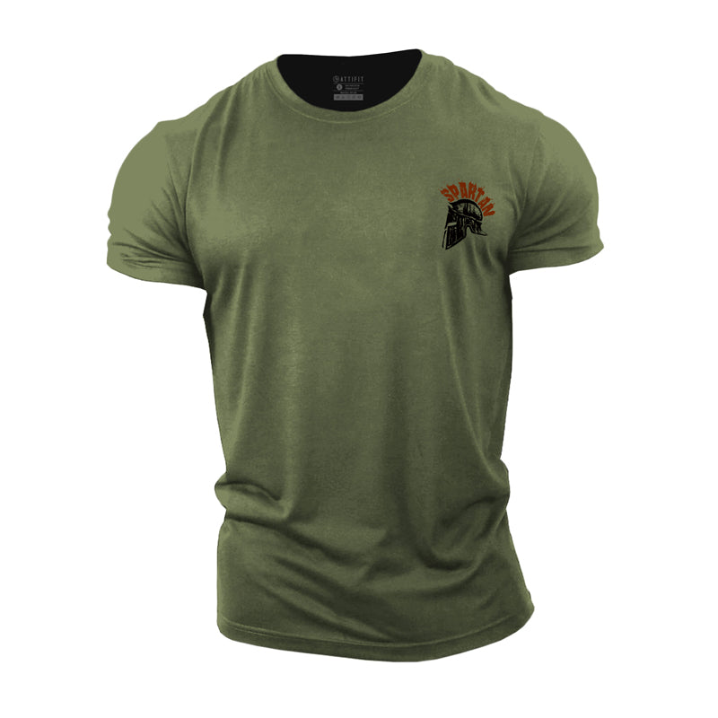 Cotton Spartan Print Men's T-shirts