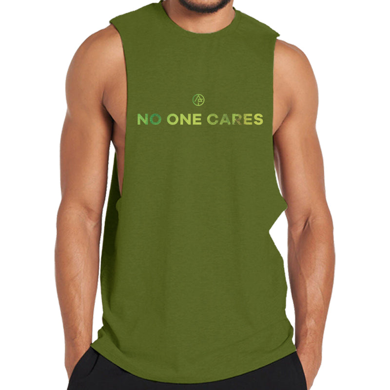 No One Cares Graphic Tank Top