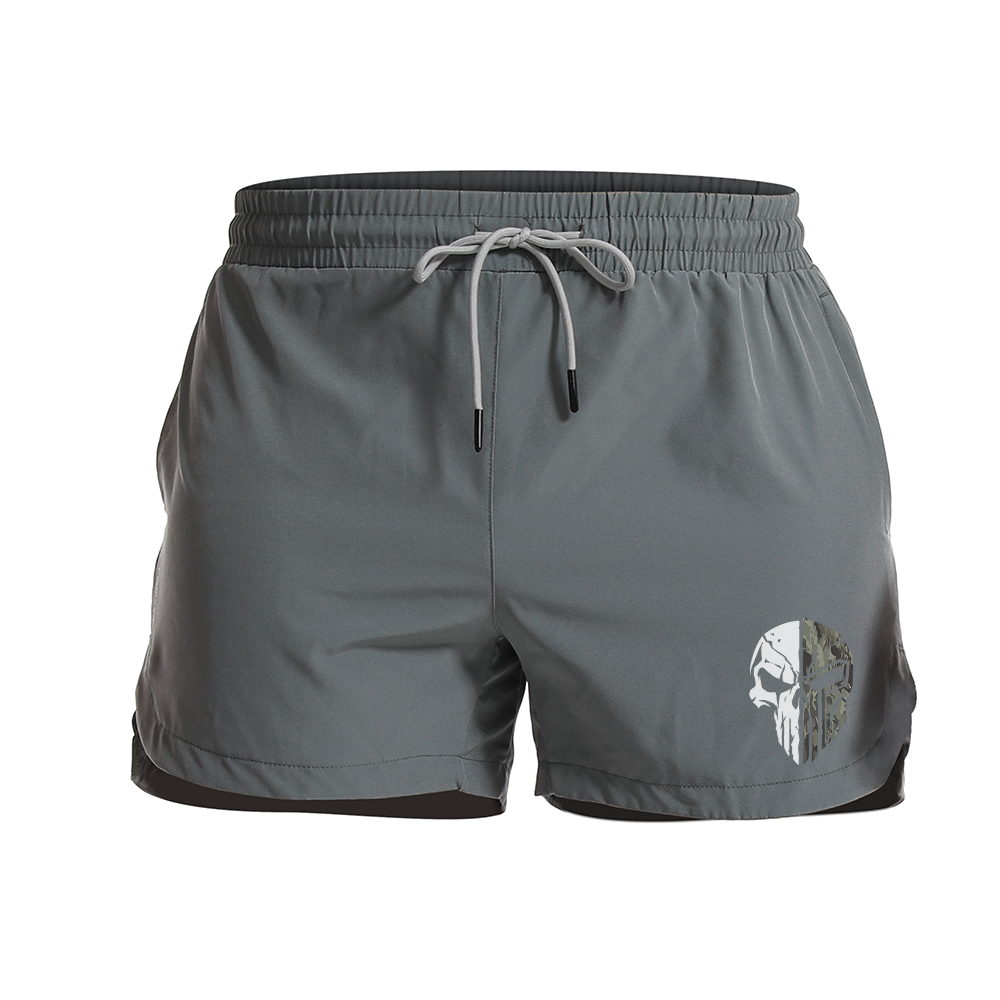 Jungle Skeleton Spartan Graphic Shorts