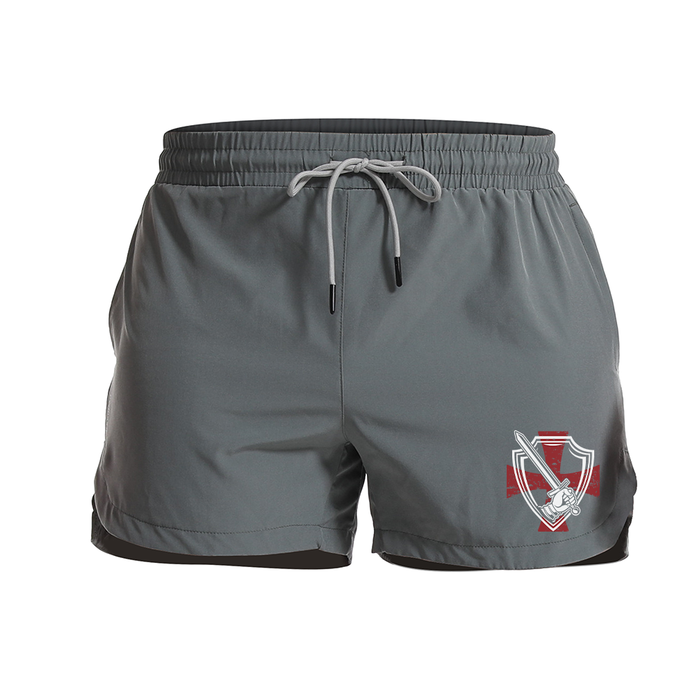 Men's Quick Dry Spartan Shield Graphic Shorts