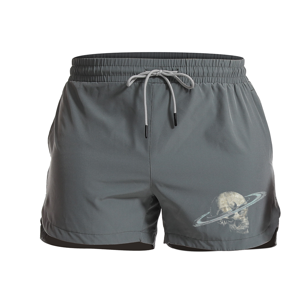 Planetary Skull Graphic Shorts