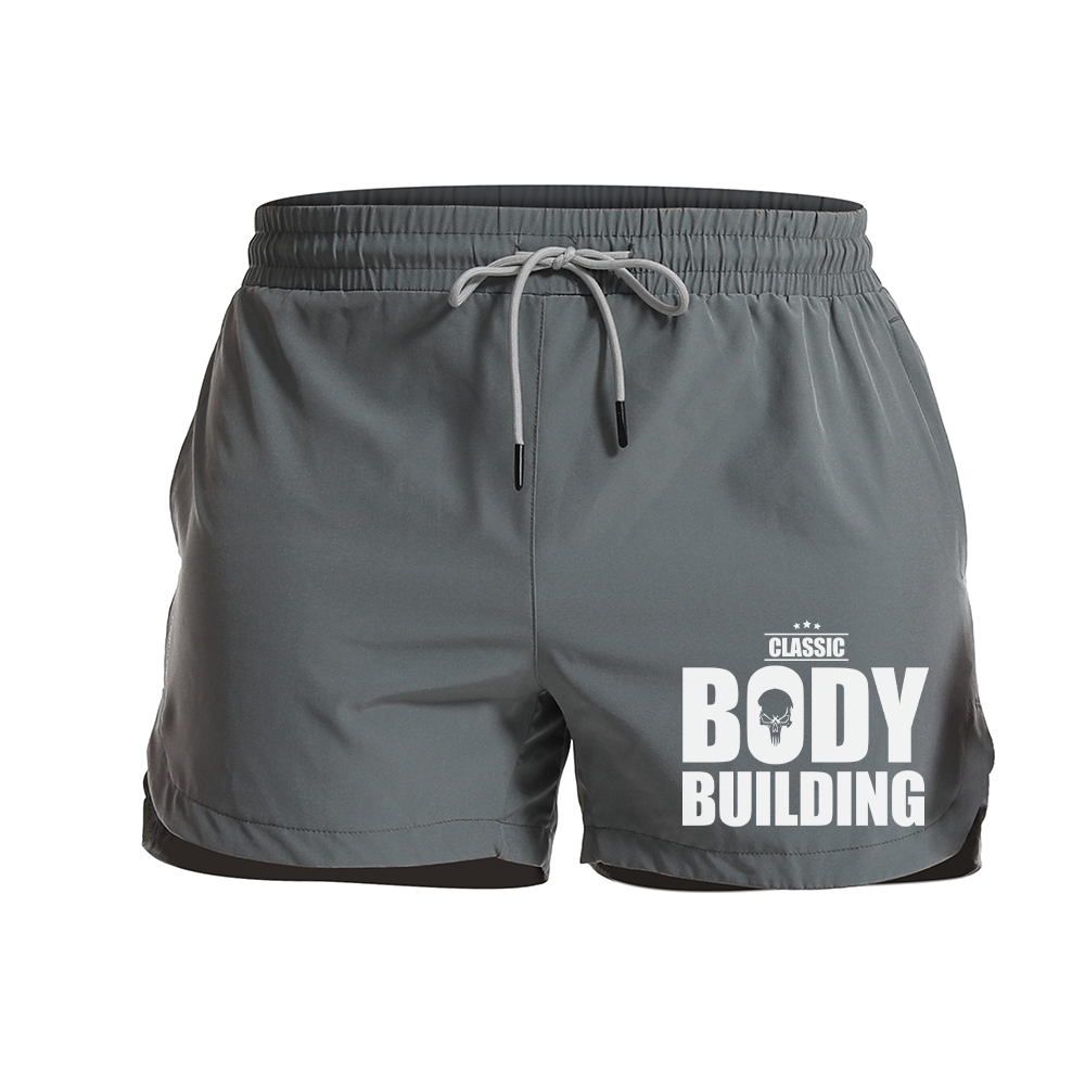 Body Building Graphic Shorts