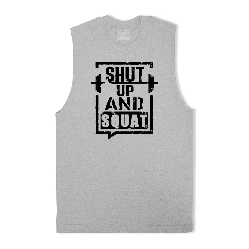 Shut Up And Squat Graphic Tank Top
