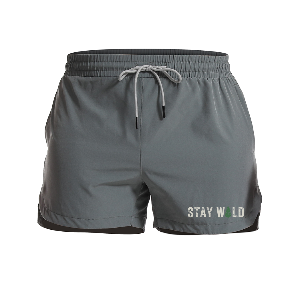 Stay Wild Graphic Shorts