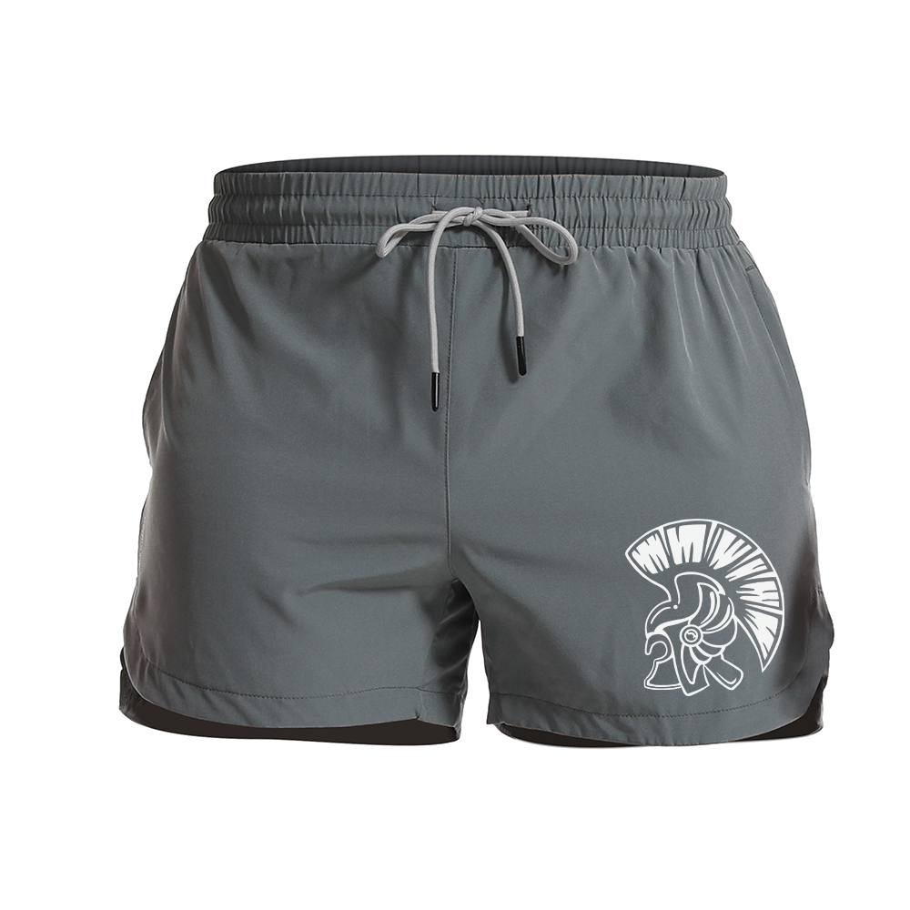 Spartan Helmet Graphic Shorts