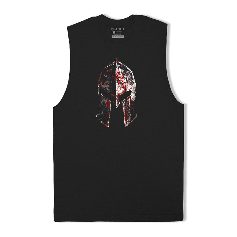 Sanguinity Spartan Helmet Graphic Tank Top