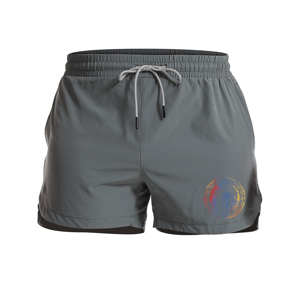 Spartan Helmet Graphic Shorts