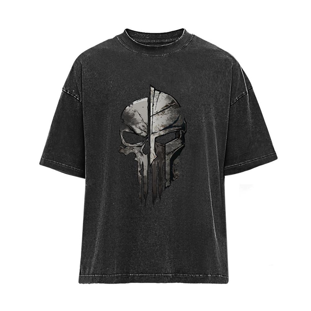 Skeleton Spartan Washed T-Shirt