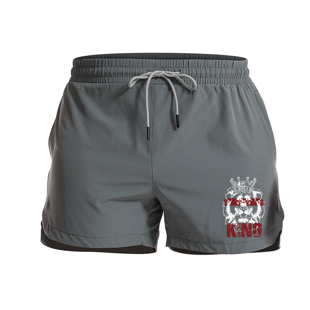 King Of Lions Graphic Shorts