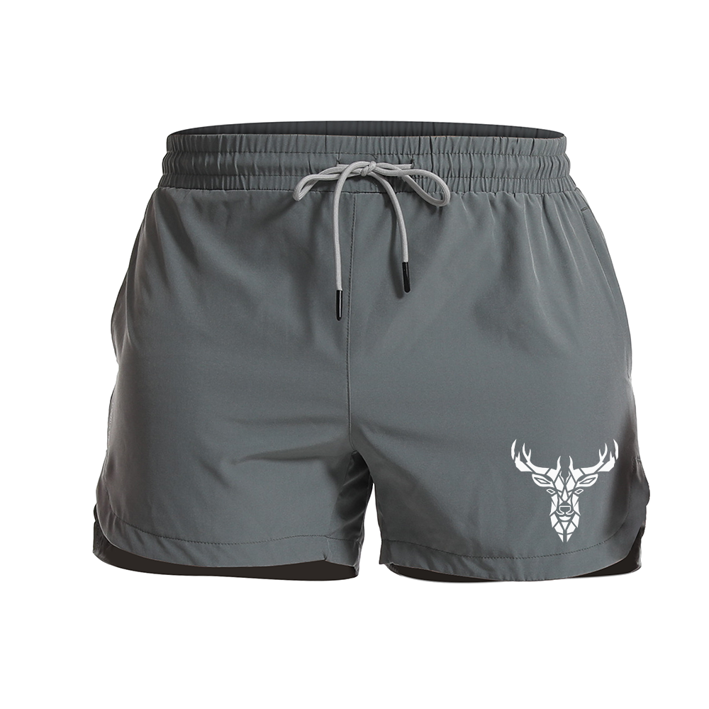 Deer Graphic Shorts