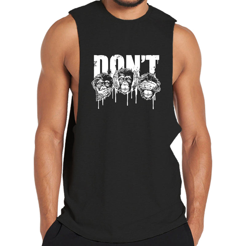 Don't Hear See Speak Graphic Tank Top