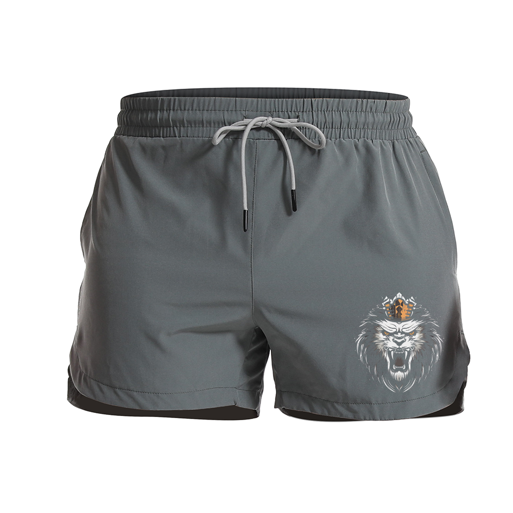 King Of Lions Graphic Shorts