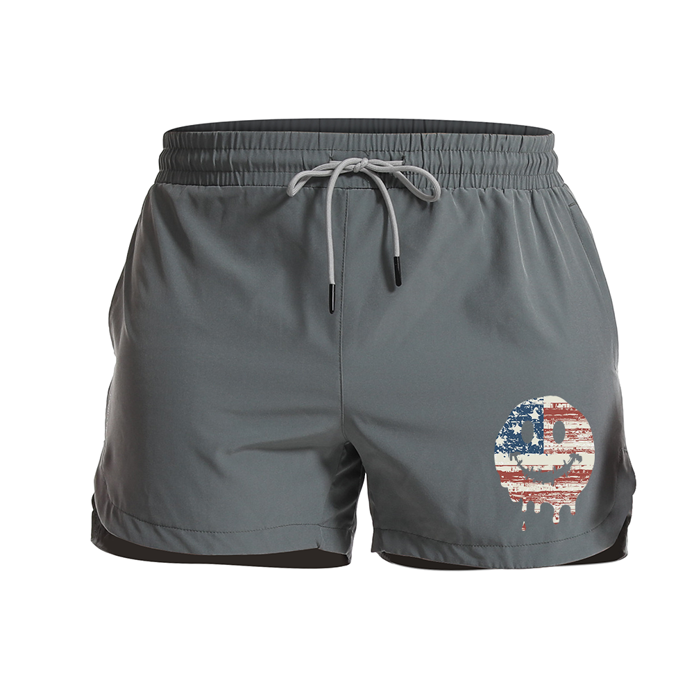 Radiant Smile Graphic Shorts