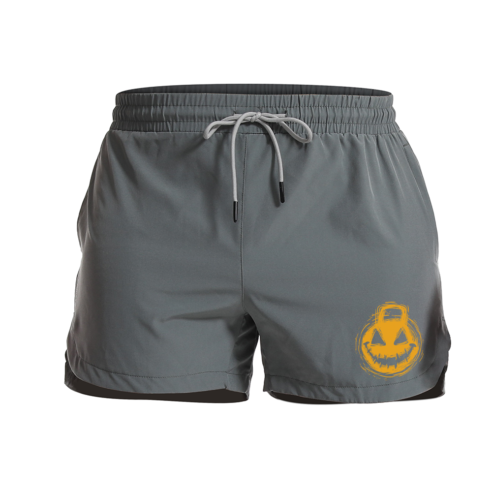 Smiley Kettlebell Graphic Shorts