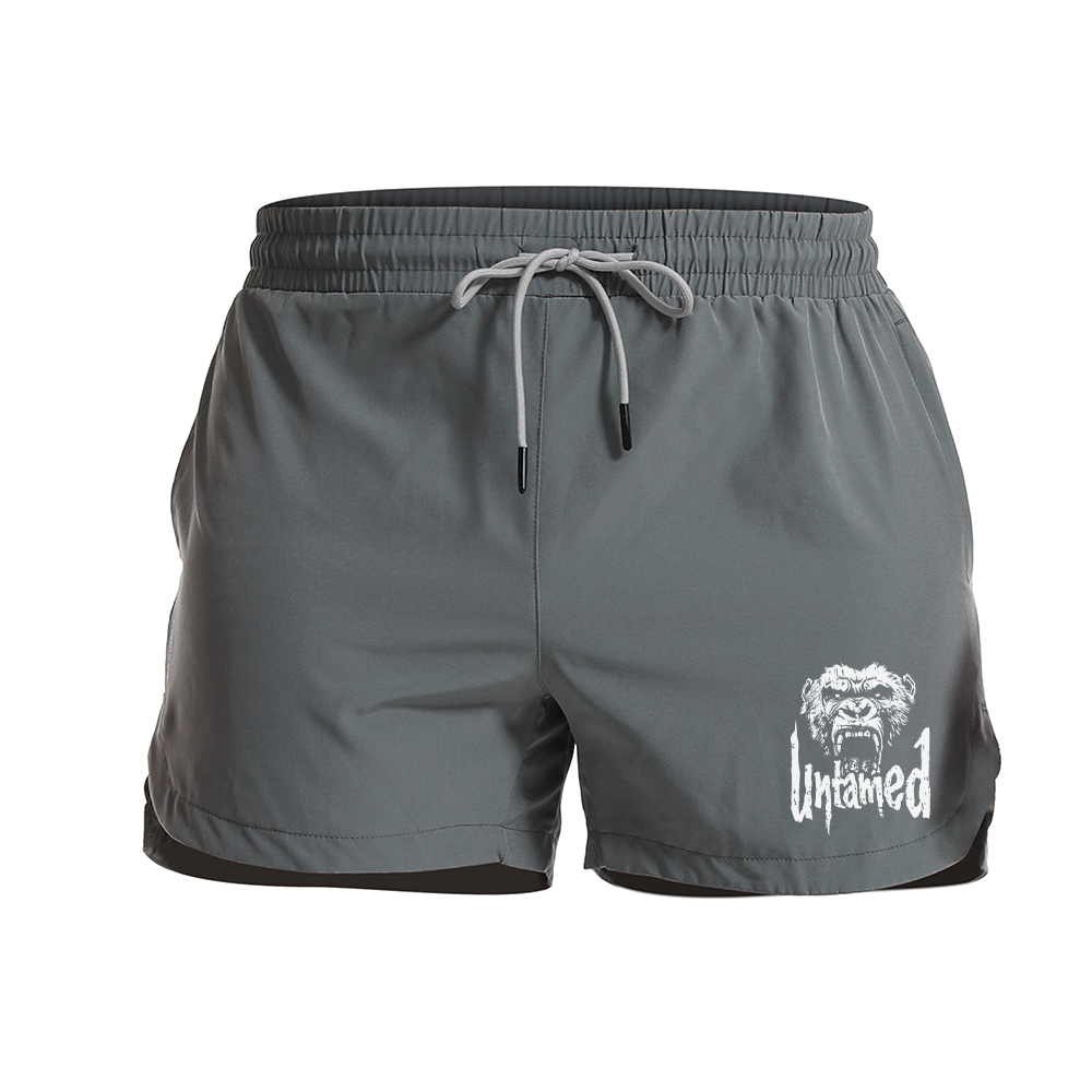 Men's Quick Dry Untamed Gorilla Graphic Shorts