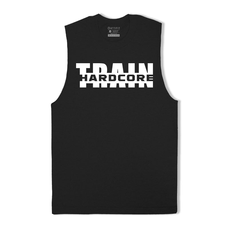 Train Hardcore Graphic Tank Top