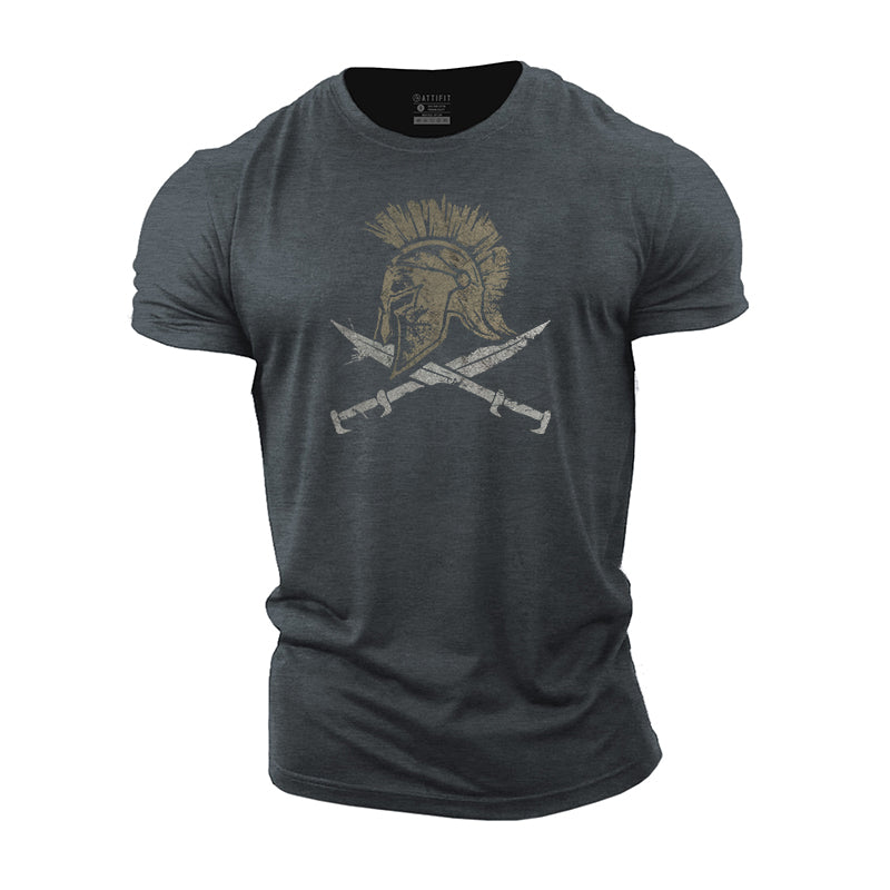 Spartan Helmet Cotton Men's T-Shirts