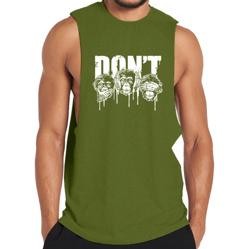 Don't Hear See Speak Graphic Tank Top