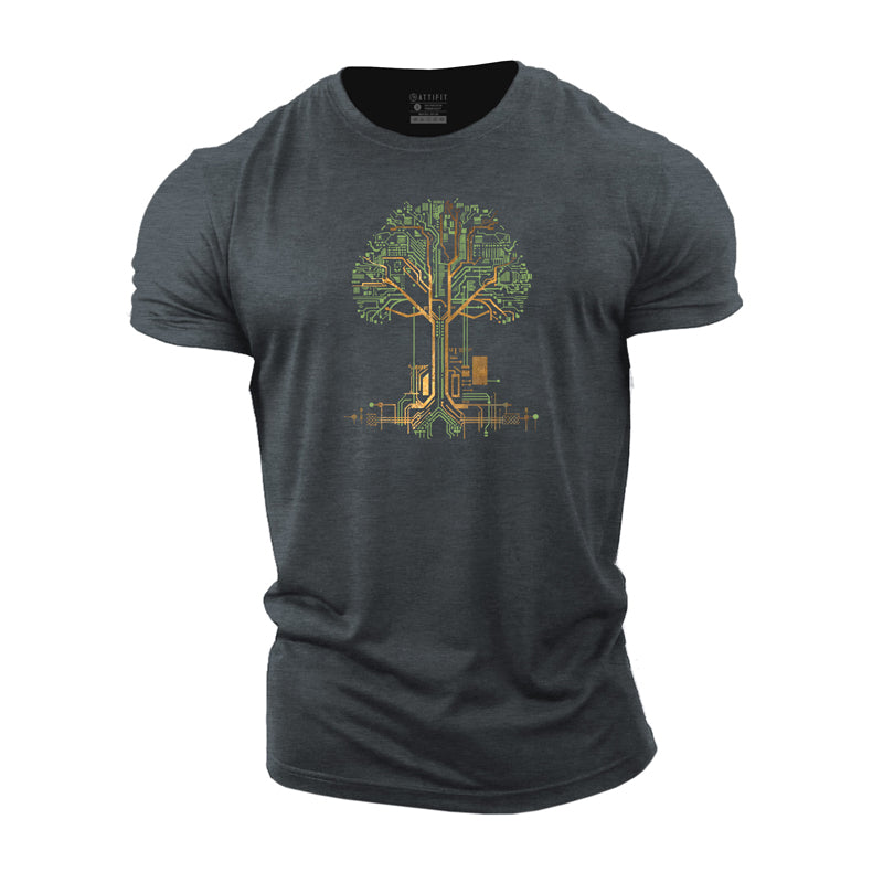 Tree Of Life Cotton Men's T-Shirts