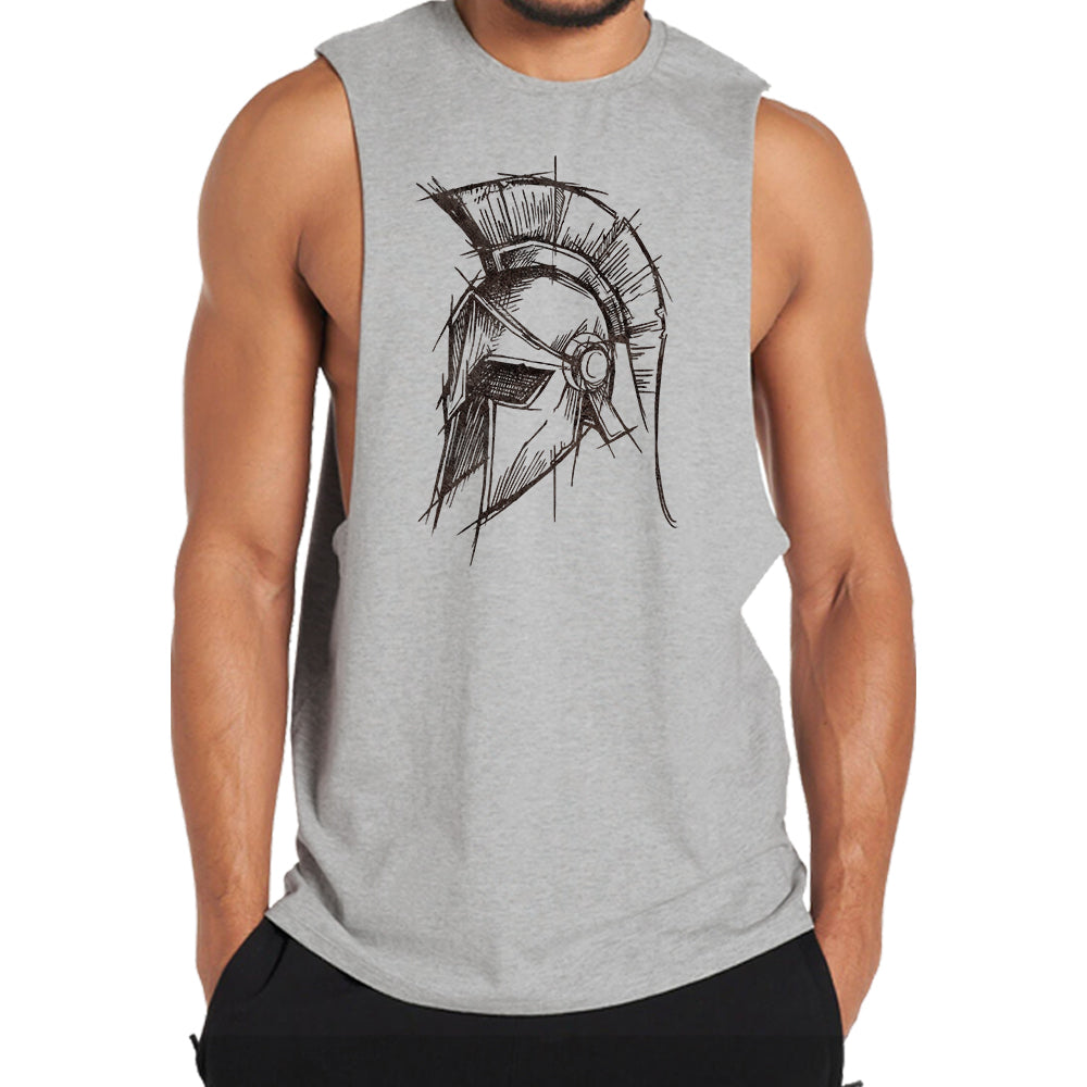 Spartan Portrait Graphic Tank Top