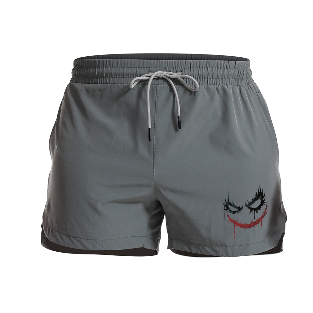 Clown Smiley Face Graphic Shorts