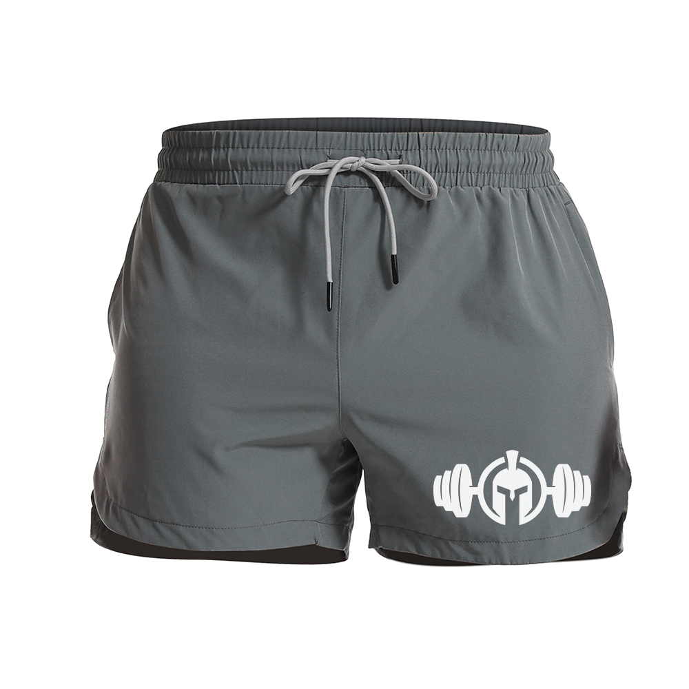 Spartan Dumbbell Graphic Shorts