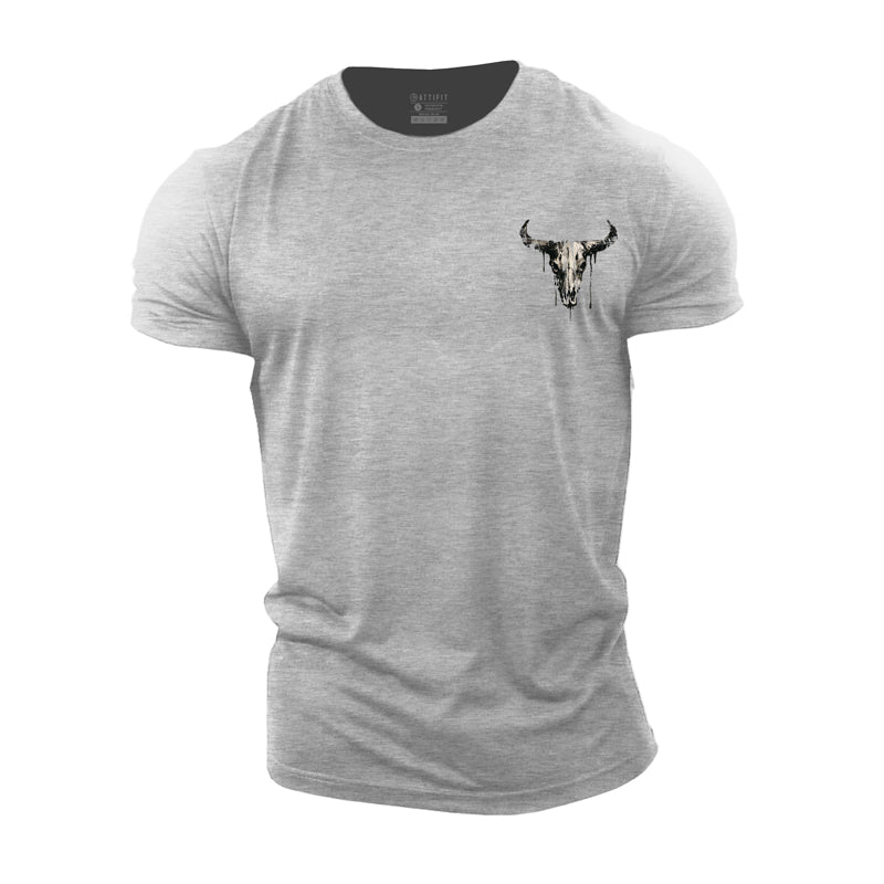 Cotton Bull Print Men's T-shirts