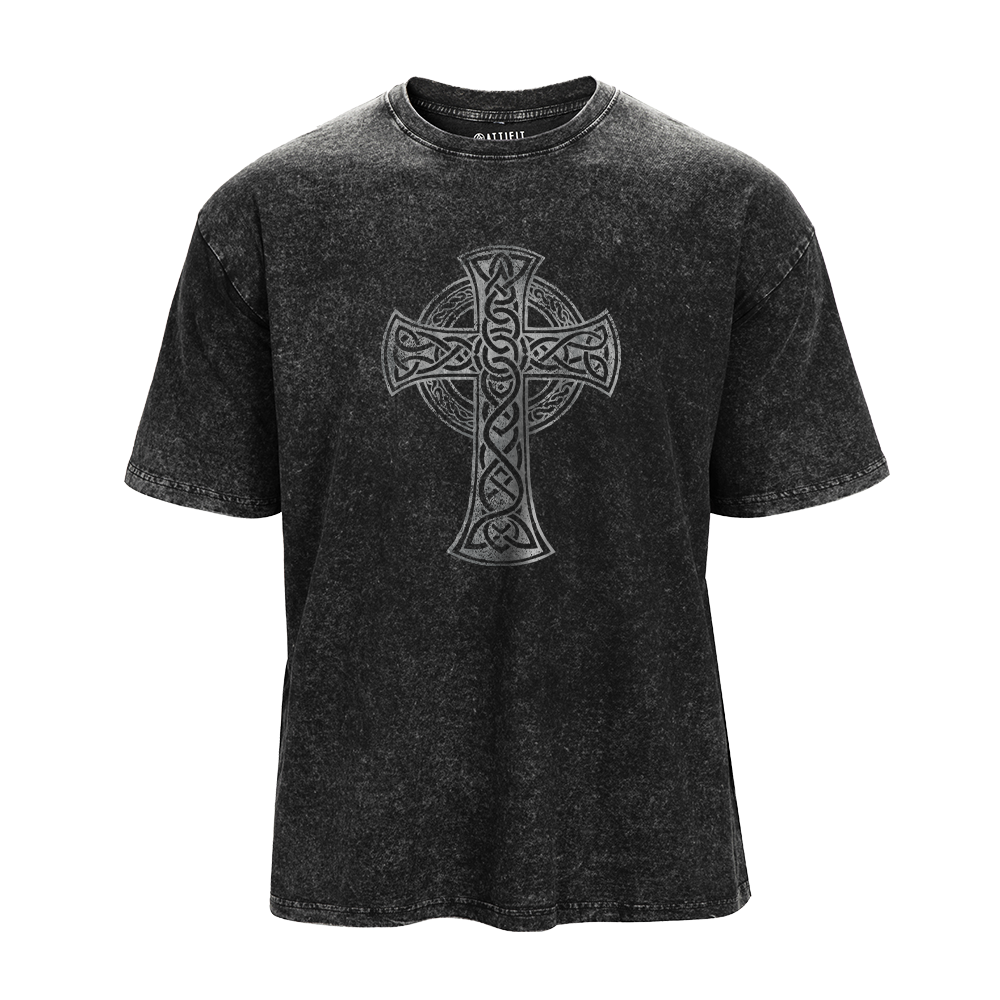 Celtic Cross Washed T-Shirt