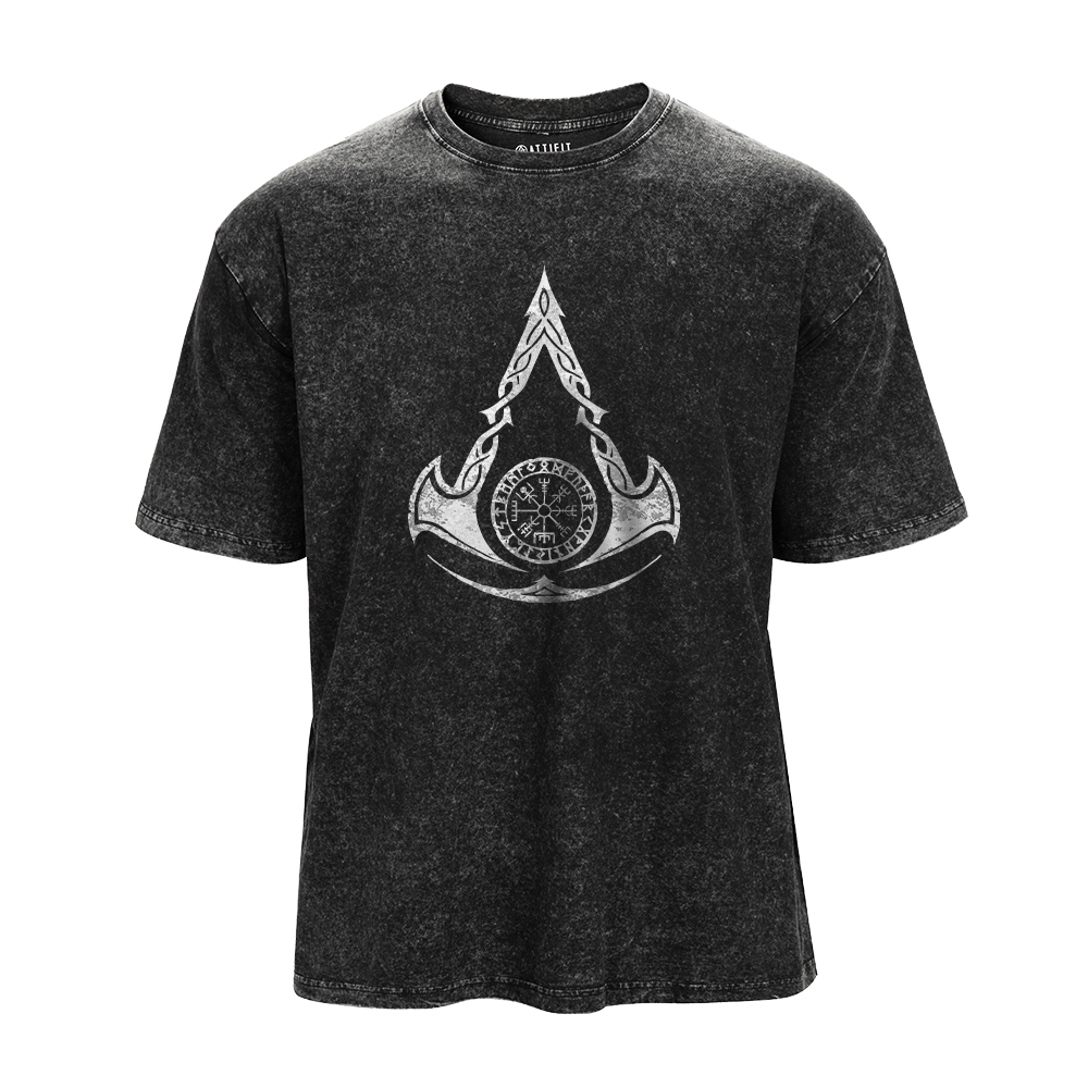 Viking Helmet Washed T-Shirt