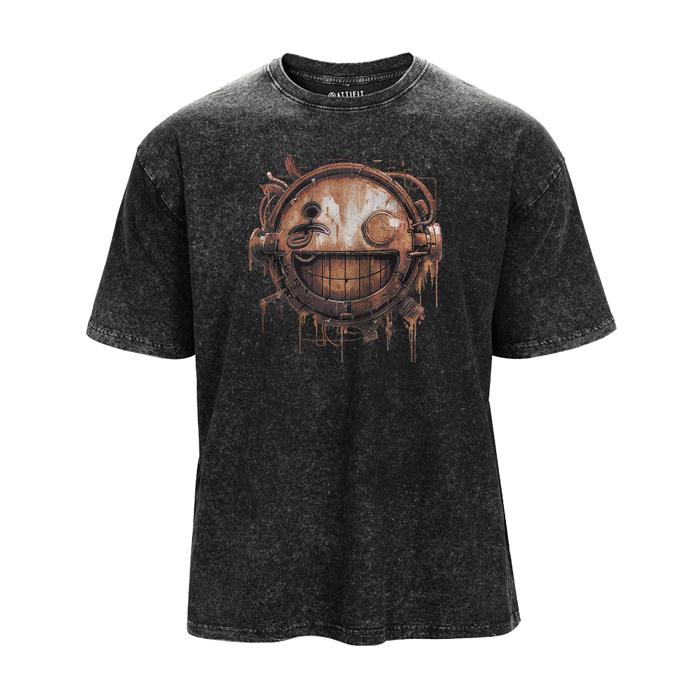 Mechanical Smiley Washed T-Shirt