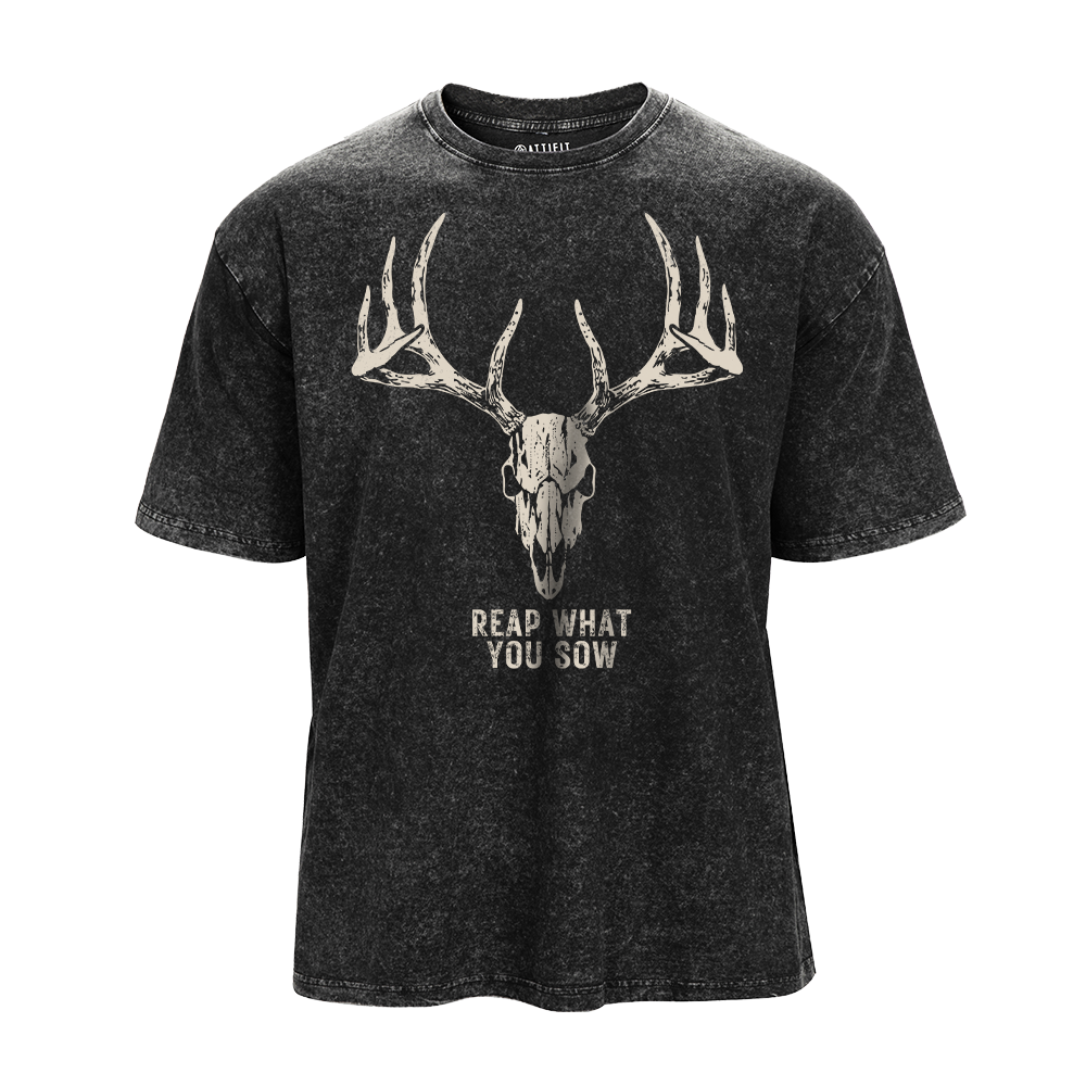 Skull Elk Washed T-Shirt