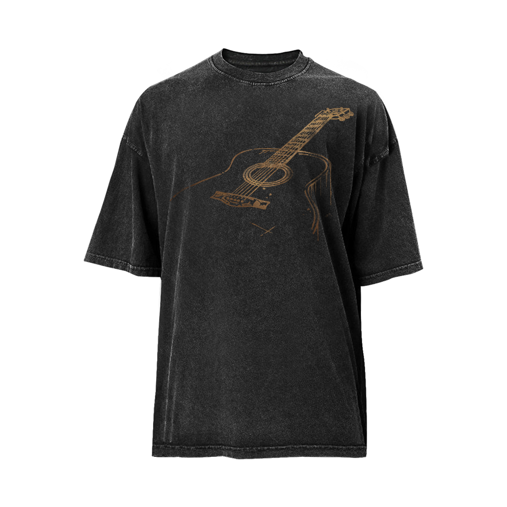 Acoustic Guitar Washed T-Shirt