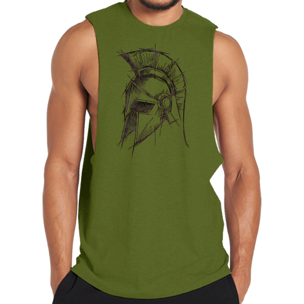 Spartan Portrait Graphic Tank Top