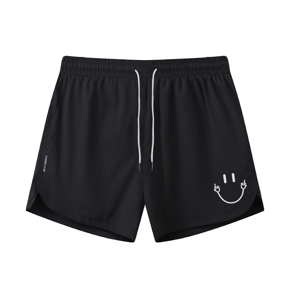 Smiling Face Graphic Shorts